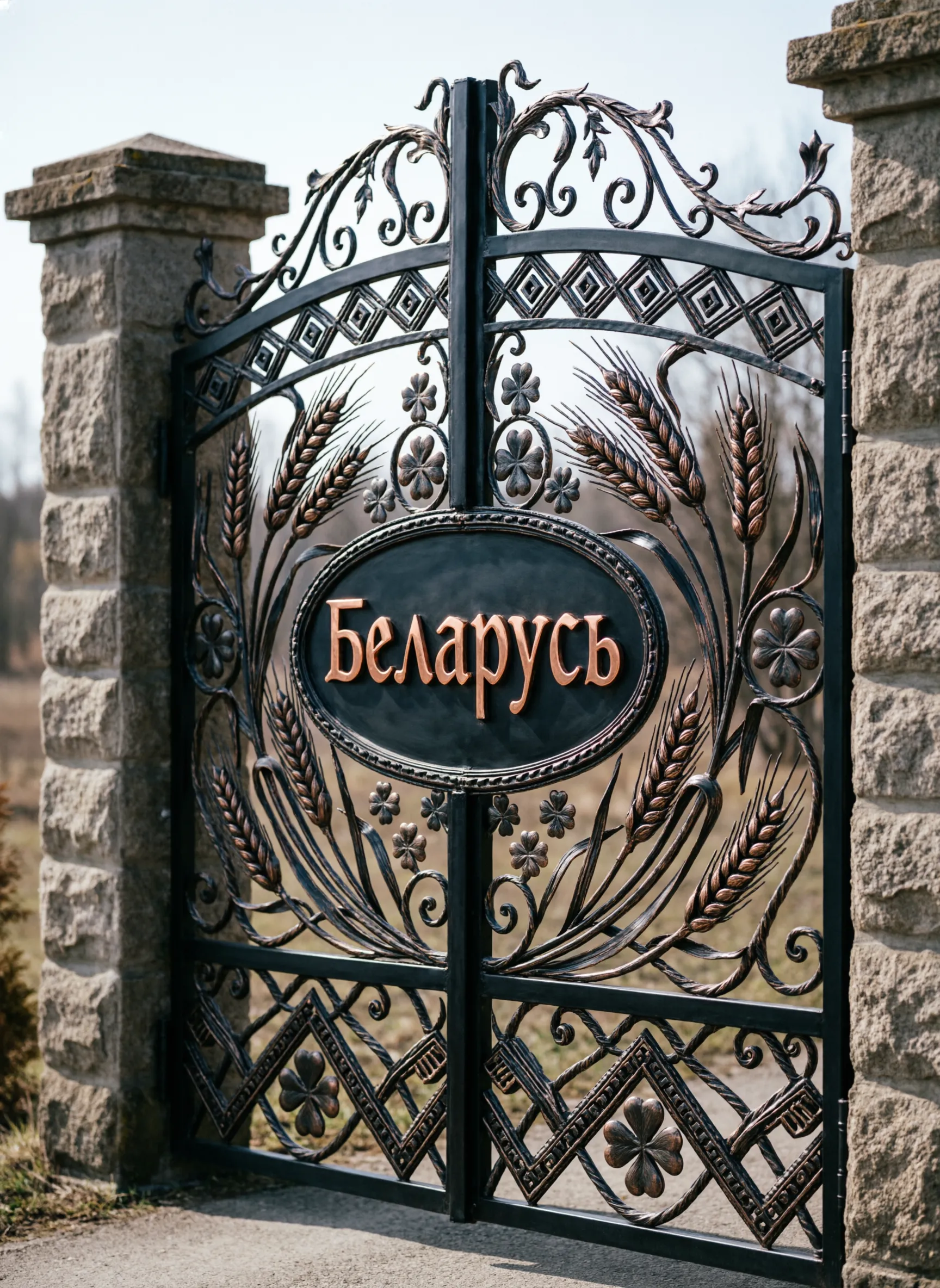 Кованые ворота "Беларусь"